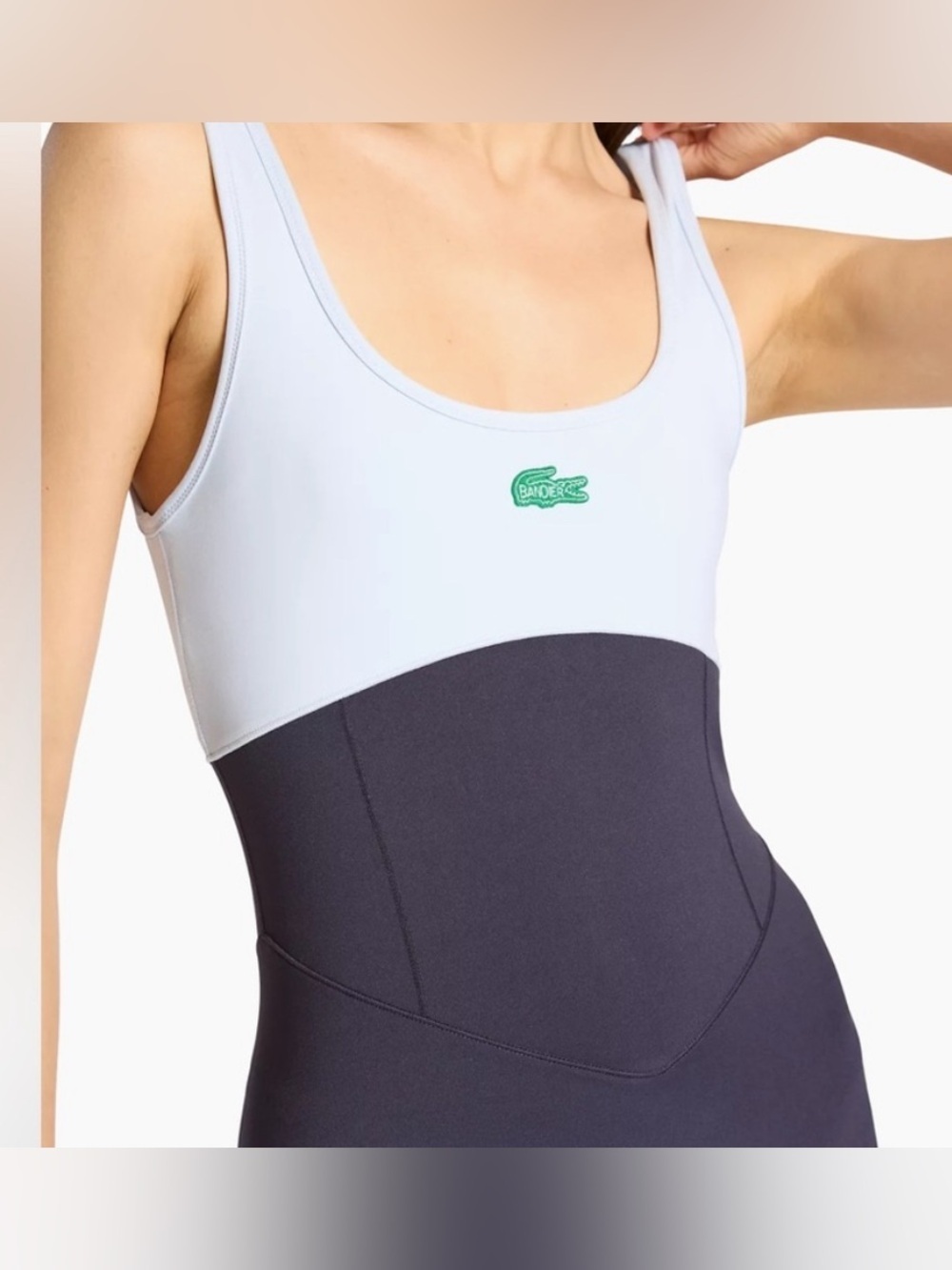 New NWT LACOSTE x BANDIER full catsuit onesie limited edition size large